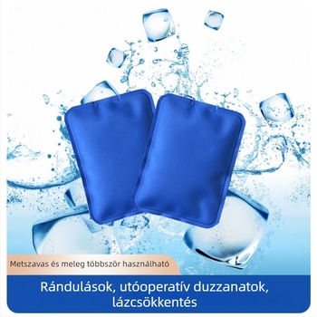 Jégpárna terápiára – újrahasználható gél jégpárna, forró és hideg terápia, 60 g, nylon 70D, töltés jégkristályokkal, testreszabható feldolgozás, rehabilitációra és gyógymasszázsra alkalmas