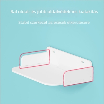 Fali tároló állvány routerhez, projektorhoz és set-top boxhoz – lyukasztás nélkül, műanyagból, 1-szintű, egyszerű és modern stílus.