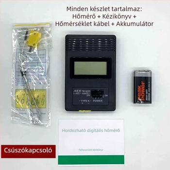 TM-902C Ipari élelmiszer-digitalis szenzoros hőmérő, gyors mérés magas hőmérsékleten