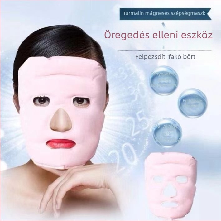 Turmalin arcmaszk hűtésre és melegítésre mágneses szépségfunkcióval – ödéma enyhítésére (anyag: egyéb, töltőanyag: egyéb, súly: 0.2 kg, cél: hűtés és melegítés)