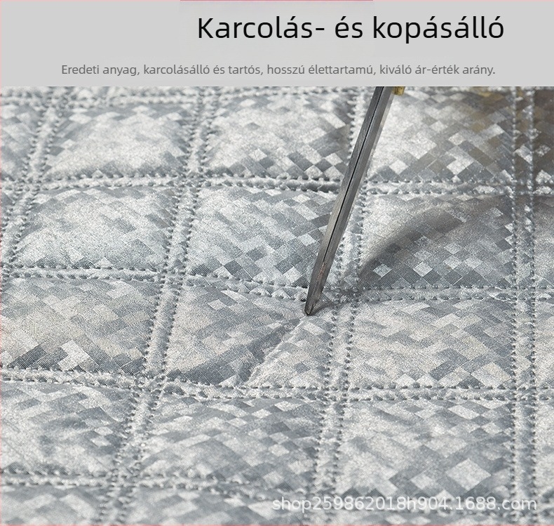 Autó szélvédő téli takaró (Alumínium-fólia; Vastagított; Kockás minta; Kártya-alapú telepítés; Súly 360 g)