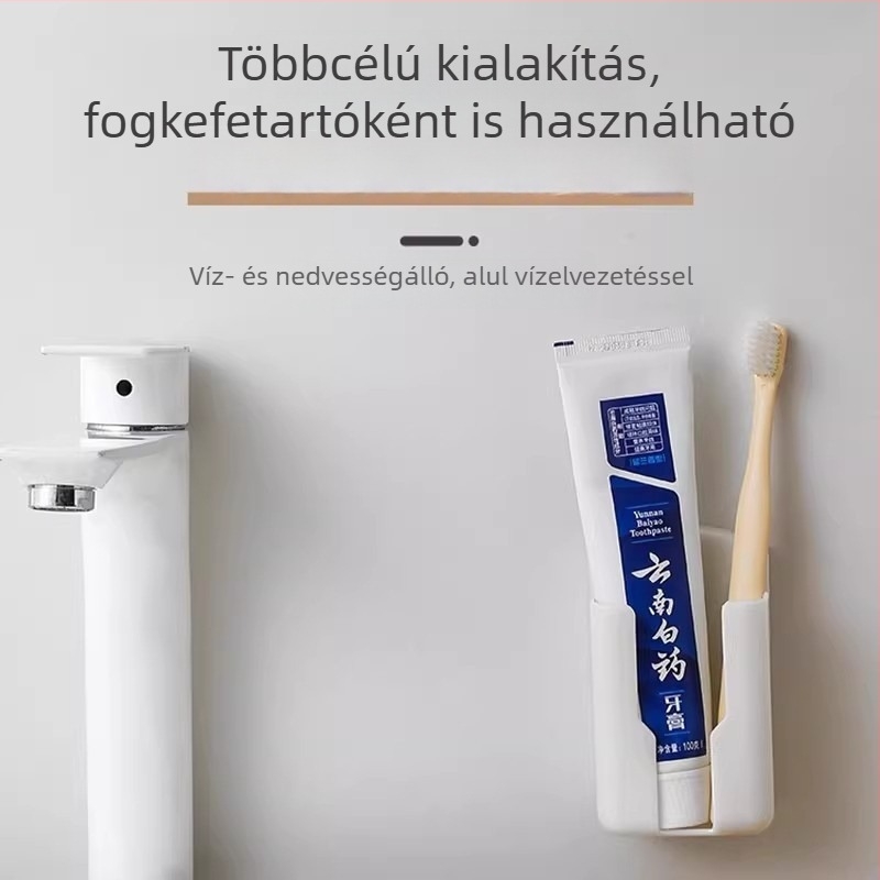 Falra szerelhető távirányító tartó doboz klímához és TV-hez, műanyag minimalist polc