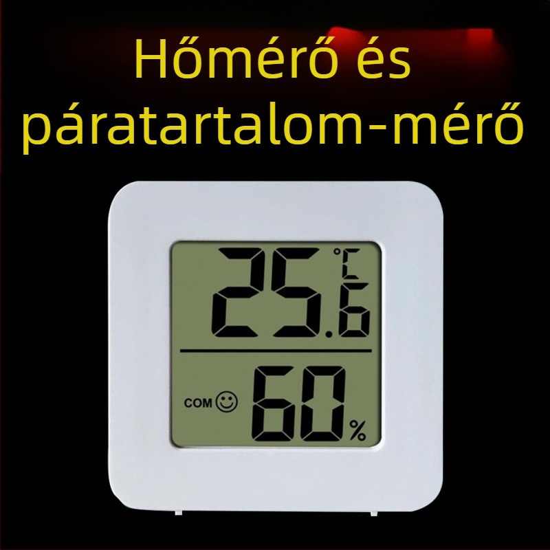 Ultra-kompakt digitális hőmérő és higrométer babaszobába, terráriumba, szivaroszobába, garázsba és borospincébe