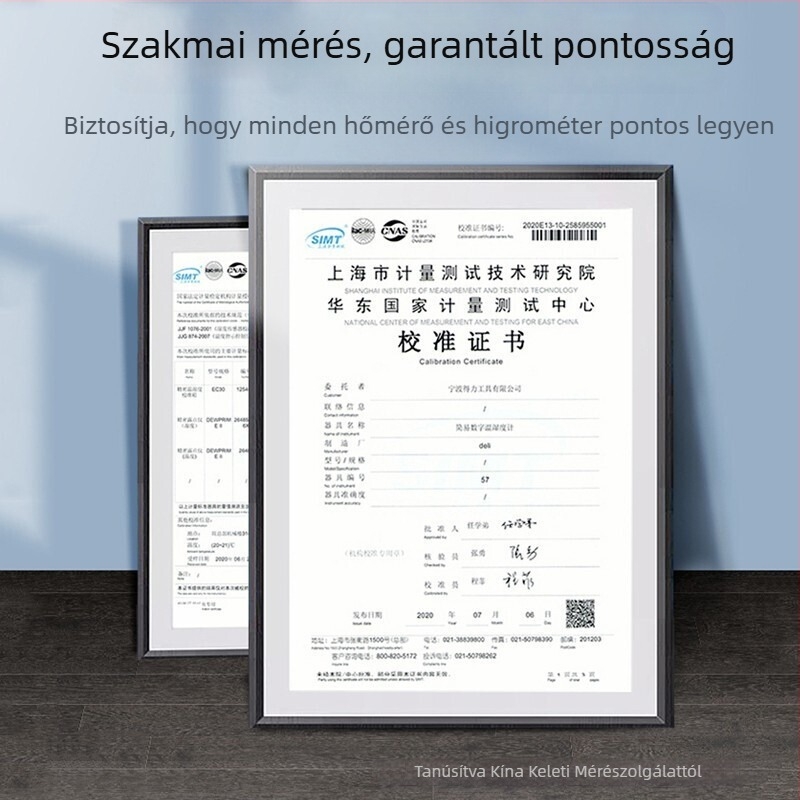 Deli beltéri hőmérséklet- és páratartalom-mérő, nagy kijelzővel, nagy pontosságú óra babaszobába