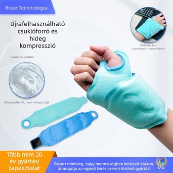Integrált csuklóízületi gélcsomag, meleg és hideg terápia, PVC anyag, 230 g
