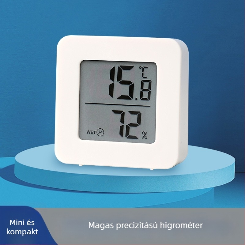 Szobai hőmérő digitális kijelzővel, magas precizitású belső hőmérséklet- és páratartalom mérő, falra szerelhető a babaszobába