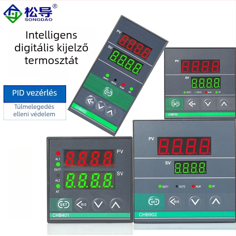Digitális PID intelligens termosztát kettős kimenettel és kijelzővel CHB401/402/702/902