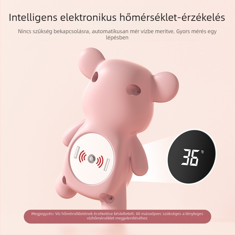 Csecsemő fürdővíz-hőmérő, magas pontosságú fürdővíz-hőmérséklet mérés, digitális kijelző, testreszabás elérhető