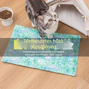 Gél hűtő matrac háziállatok számára, kutyáknak és macskáknak, nagy és vastag, harapásálló, nyári fekhely
