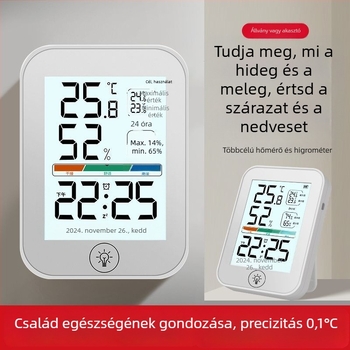 Digitális beltéri higrométer babaszobához – kiváló pontosságú hőmérséklet- és páratartalom-mérés