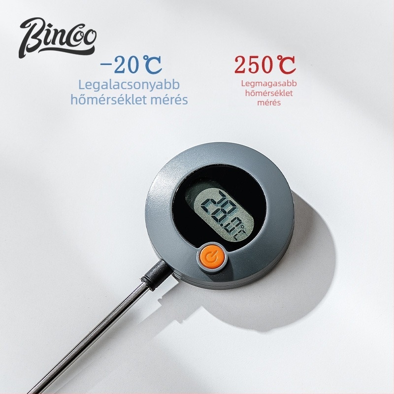 Bincoo Vízhőmérő szondával, Digitális kijelző, 1° felbontás, folyadékokhoz