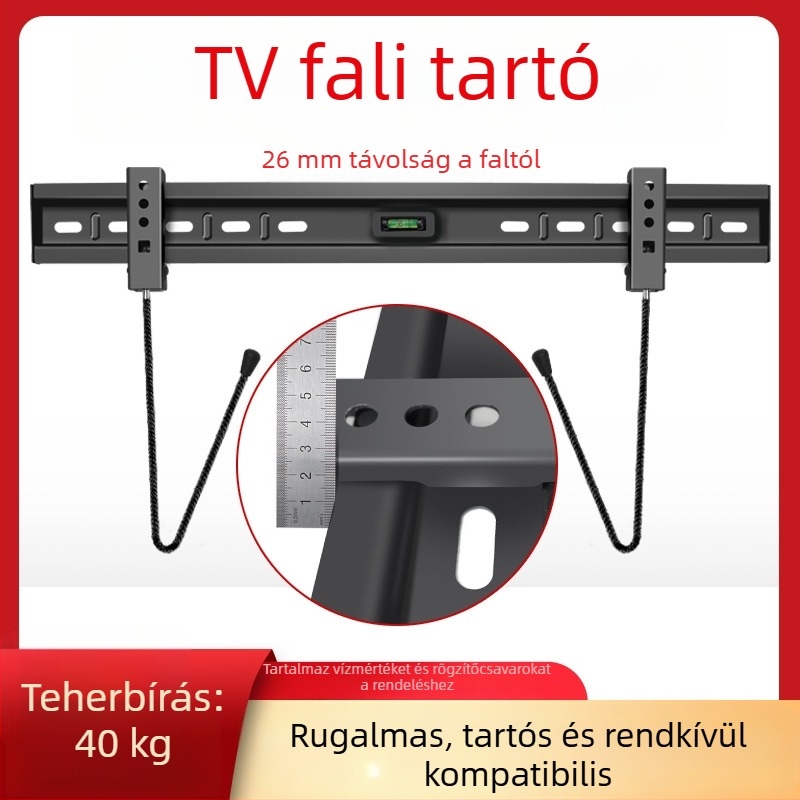 Kiterjesztett univerzális ultra vékony televízió-fali tartó WH02/WH03/WH04