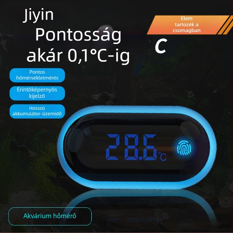 Akváriumi víztermometer érintőképernyős digitális kijelzővel, ABS műanyag, Guangdong eredet