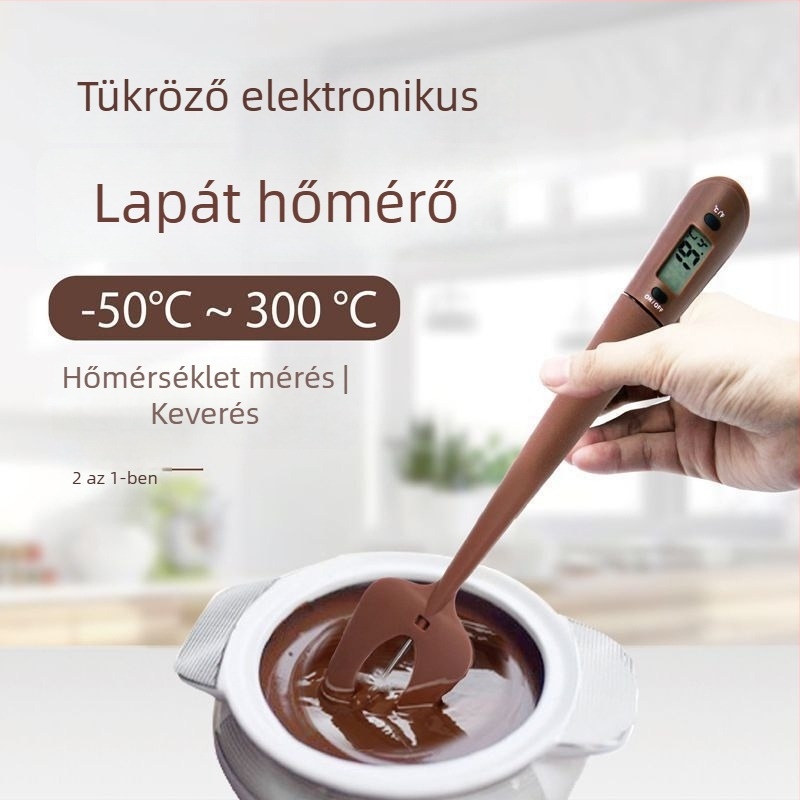 Kai thai kt E-80 élelmiszer-hőmérő, digitális konyhai hőmérő sütéshez és pirításhoz, 0.1°C felbontás, Kínában gyártott