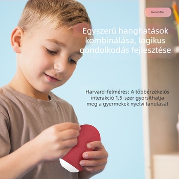 Magic Beans szilikonból készült elektronikus billentyűs játék gyerekeknek, 4–6 éveseknek