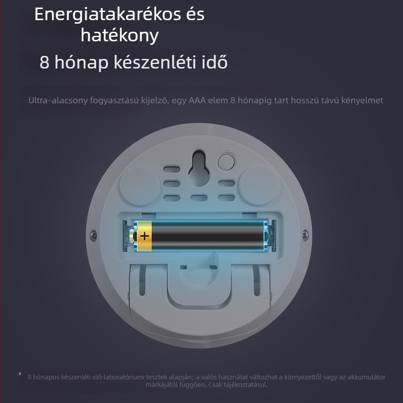 Kerui TH1 digitális hőmérő és higrométer, hordozható, elemről működik, otthonra és irodába