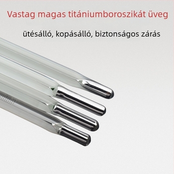 Üvegcső hőmérő a hőmérséklet mérésére, márka nélküli