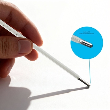 Üvegcső hőmérő a hőmérséklet mérésére, márka nélküli