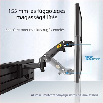 NB Ergonomic D20 Monitorállvány – Falra szerelhető, univerzális, összecsukható