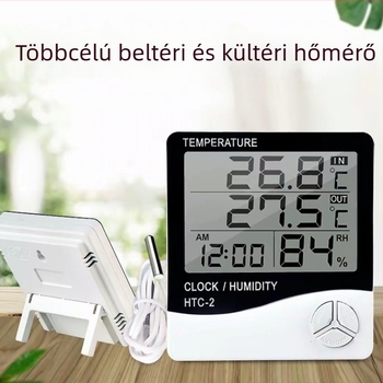 HTC-2 Helyiséghőmérő, 0,1°C felbontás, testreszabható