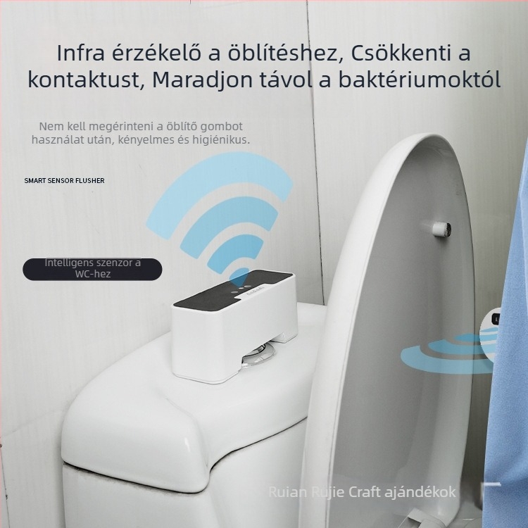 Indukciós öblítő vécé szelepe infravörös érzékelővel, USB tápegység 5V 5W, modell UV-2303