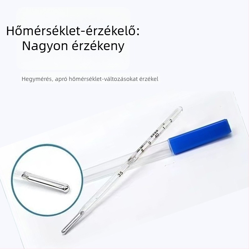 Orvosi minőségű hőmérő száj- és hónalji használatra, digitális otthoni üveghigany hőmérő, felnőtteknek és gyerekeknek