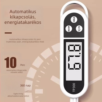 Konyhai víztermometer, kiváló precizitással, modell 4533; hőmérséklet felbontás 1°C; nem importált