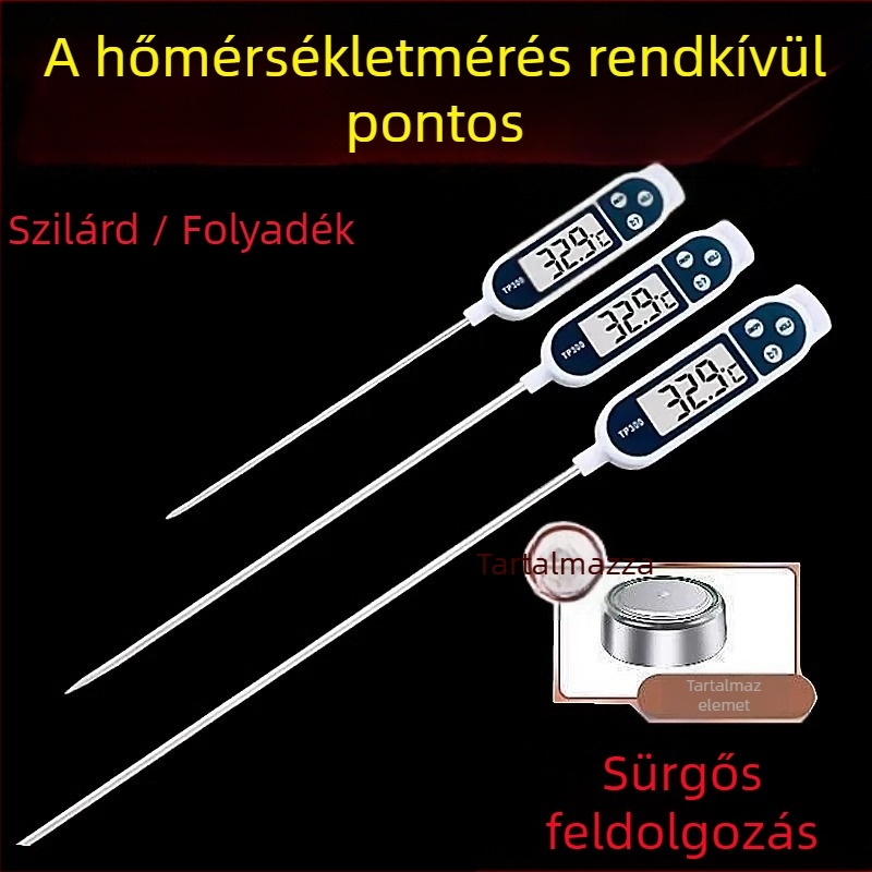 Konyhai víztermometer, kiváló precizitással, modell 4533; hőmérséklet felbontás 1°C; nem importált