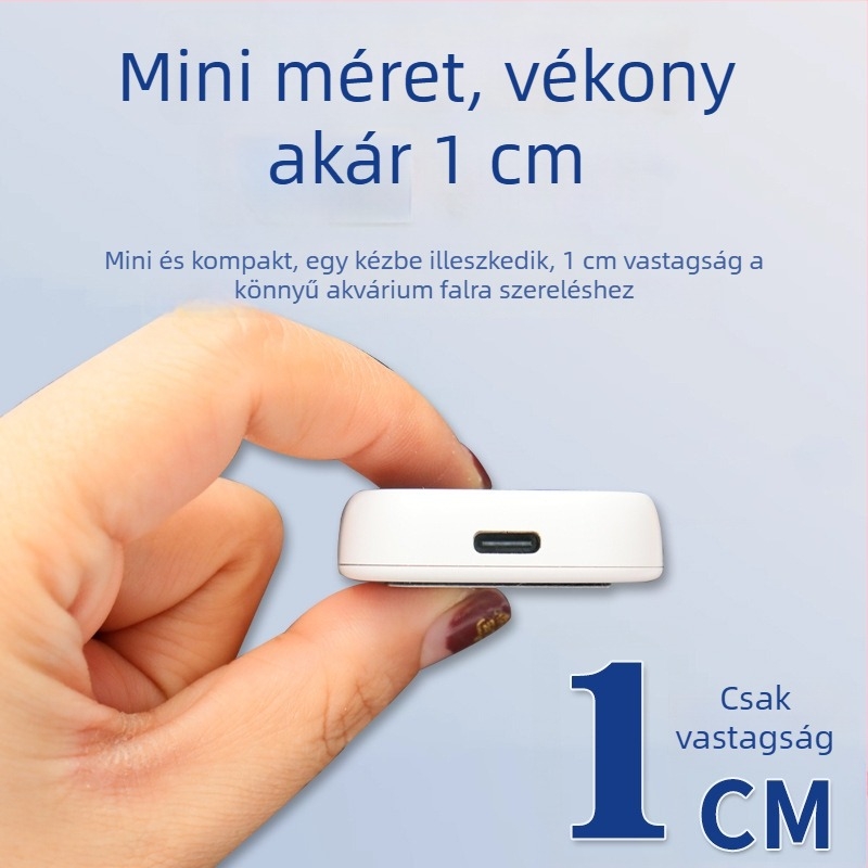 Külső digitális kijelzős hőmérő akváriumhoz és teknőshöz – kompakt vízhőmérő