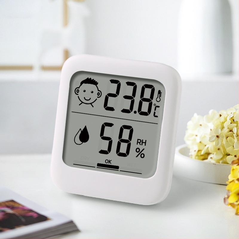 Digitális hőmérséklet- és páratartalom-mérő, F21 modell, -9,9–50 °C hőmérséklet-tartomány, 10–99% páratartalom, páratartalom pontossága ±5%, AAA elemről működik