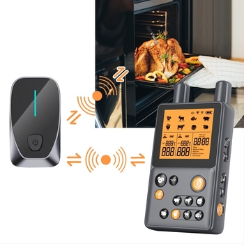 Új Bluetooth vezeték nélküli grillsütőhőmérő, konyhai hús- és sütőhőmérő