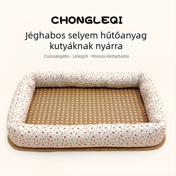 Rattan macskafészek PP Cotton anyaggal, nyári légáteresztő párna, univerzális használat