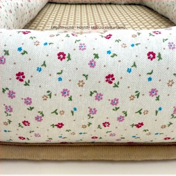 Rattan macskafészek PP Cotton anyaggal, nyári légáteresztő párna, univerzális használat