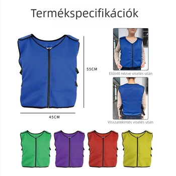 PCM hűtőmellény jégbetéttel, vászon és poliészter anyagból, 1000 g tömeg, testreszabható a hőguta megelőzésére és hűtésre