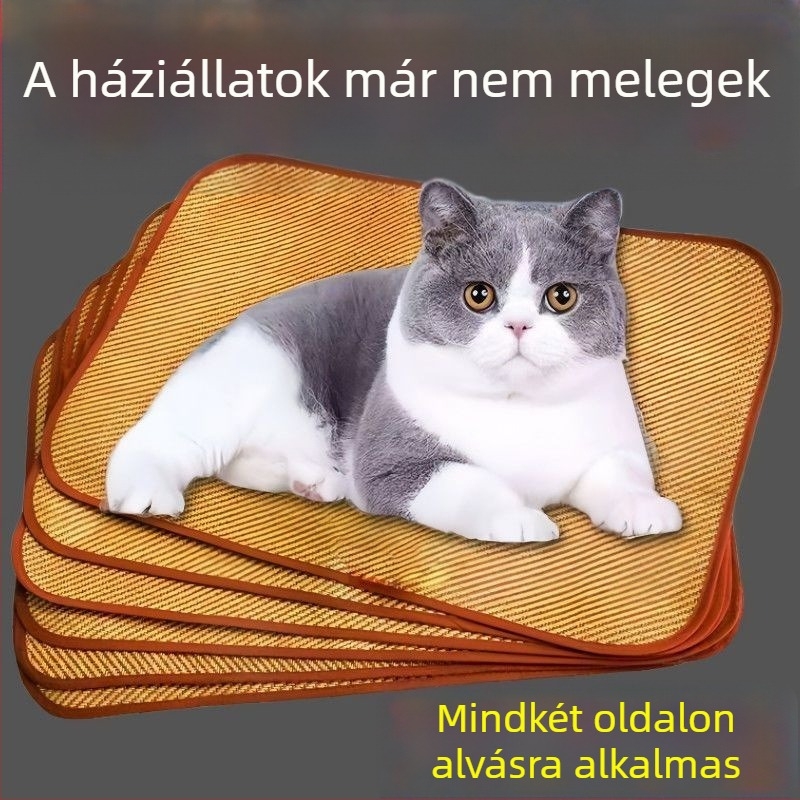 Bambusz kutya hűtő matrac – egész éves, szakadásálló kenneli pad