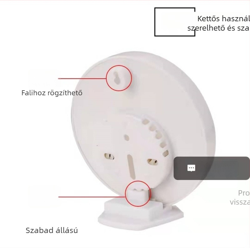 WS2020 mutatós higrométer – hőmérséklet -10…40°C, páratartalom pontossága 1% RH, akkumulátor nélküli