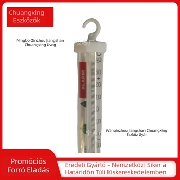 Üveges hűtőhőmérő gyógyszertárak és orvosi használatra, nagy pontosságú, hűtő és fagyasztó monitorozására