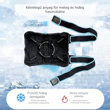 Térdízületi jégpárna géllel – forró és hideg terápiára, poliészter anyag, töltet: gél, 800 g, 10 darabos doboz.
