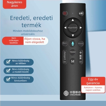 Wuchuan távirányító China Mobile set-top boxhoz, modell Mobile remote control, kiegészítők