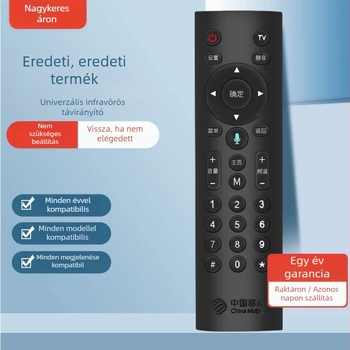 Wuchuan távirányító China Mobile set-top boxhoz, modell Mobile remote control, kiegészítők