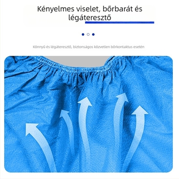 Egyszer használatos megvastagított nem szövött anyagból készült cipővédő, por- és csúszásálló, kopásálló, 17×40 cm