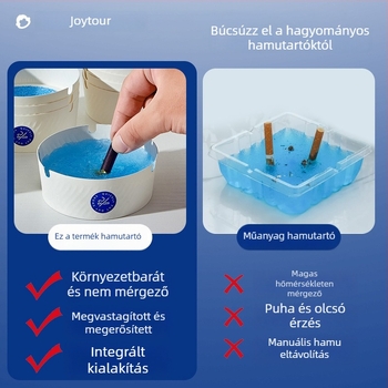 Egyszer használatos habból készült hamutartó, por- és homokálló, megvastított és megerősített, szállodákhoz, otthonokhoz és irodákhoz