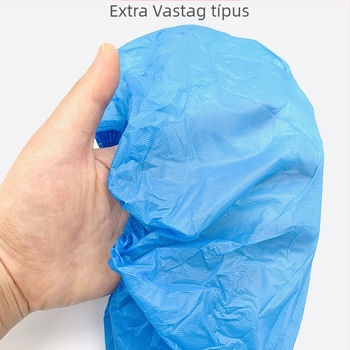 Extra vastag egyszer használatos cipővédő, PE műanyagból, csúszásmentes, porvédő, 100 darab, otthonra és irodába