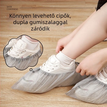 Egyszer használatos cipővédők belső használatra, nemszőtt anyagból, légáteresztő, kopásálló, csúszásmentes, mosható, univerzális, antistaatikus