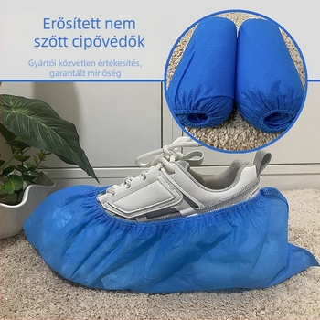Egyszer használatos cipővédők, nem szövött anyagból, porvédő, univerzális alkalmazás, 2000 db/csomag