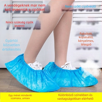 Egyszer használatos cipővédők, nem szövött anyagból, porvédő, univerzális alkalmazás, 2000 db/csomag
