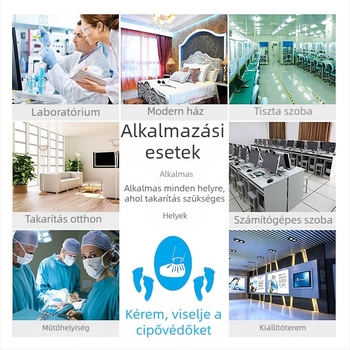 Egyszer használatos cipővédők, nem szövött anyagból, porvédő, univerzális alkalmazás, 2000 db/csomag