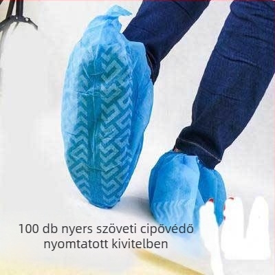 Egyszer használatos nemszövött cipővédők felnőtteknek, porvédő, beltéri használatra
