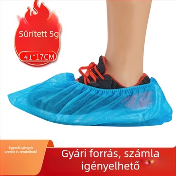 Egyszer használatos cipővédők, vastag nemszőtt anyagból, beltéri használatra, gyerekeknek, csúszásmentes, porvédett, extra vastag