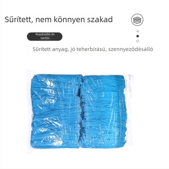 Egyszer használatos cipővédők, vastag nemszőtt anyagból, beltéri használatra, gyerekeknek, csúszásmentes, porvédett, extra vastag